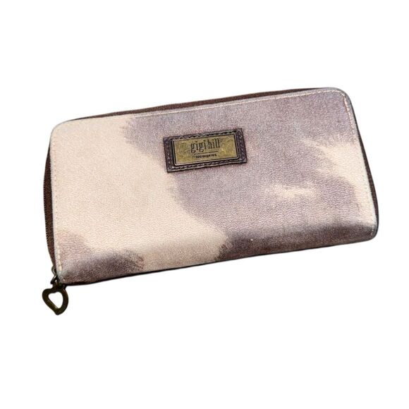 Gigi Hill Los Angeles Women's Multicolor Zip-Around Wallet Animal Print - Picture 5 of 6